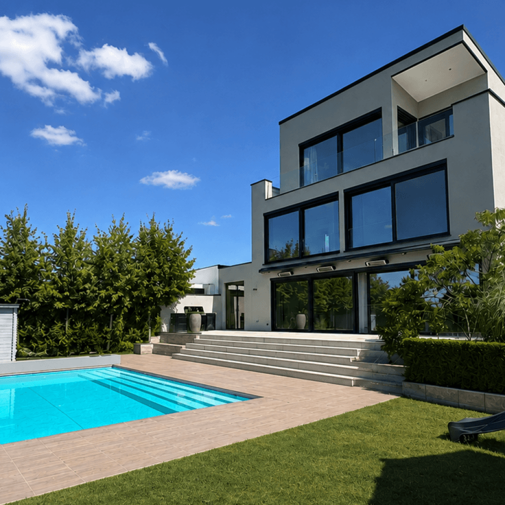 Klare Architektur - beste Lage - außergewöhnlicher Weitblick